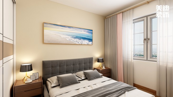 中铁西江悦108㎡现代风装修案例效果图-客厅