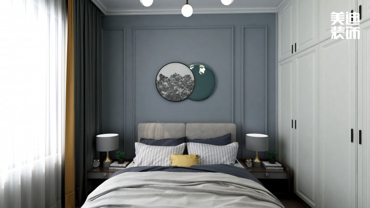 永宏万家里180㎡混搭风格装修案例效果图-卧室