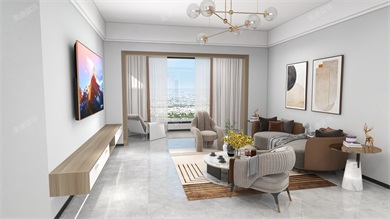 美的国宾府126㎡全房全景 ...