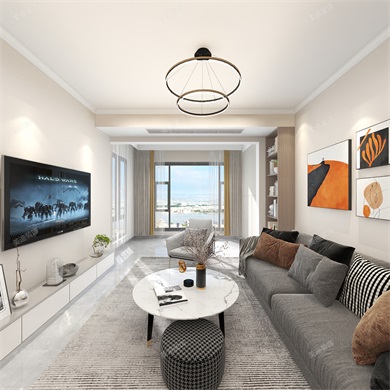 长房明宸府92㎡全房全景案 ...