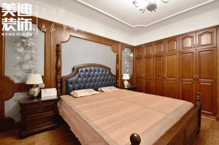 黑金时代180平小美风格装修案例实拍图-卧室