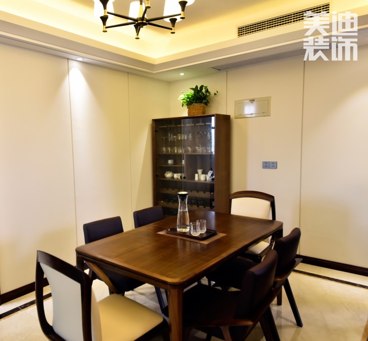 湘江豪庭220㎡现代简约风格装修效果图-餐厅