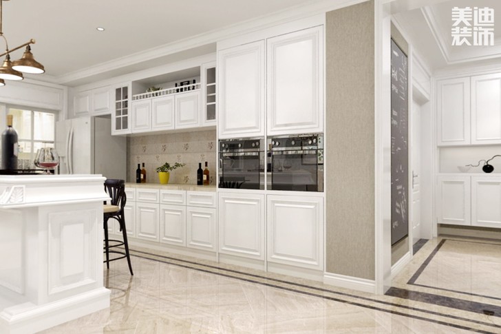 融科紫檀280平米美式风格装修案例效果图--厨房